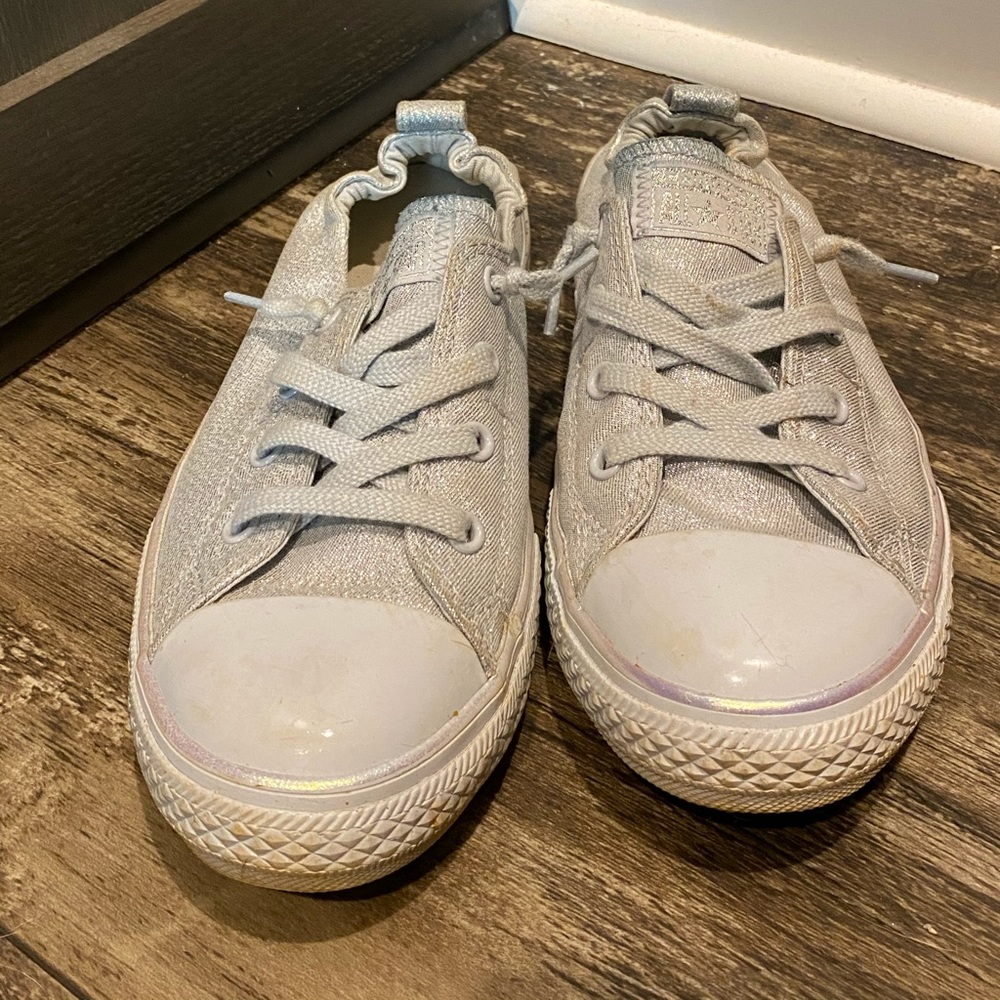 Converse women’s/girls glitter shoreline shoes